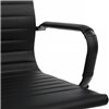 Riva Chair Hugo 6002-3SEB черное, черный металл, экокожа фото 9