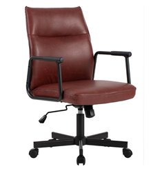 Офисное кресло Riva Chair Sten W-263 Бургунди фото 1