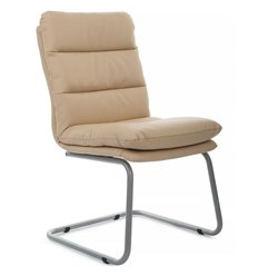 Офисное кресло Riva Chair Pegas PS-919 Бежевый, Металл Серый, Экокожа фото 1