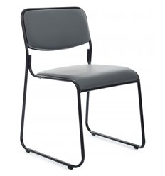 Стул офисный Riva Chair Nix OMKL-01B Серый/Металл Черный фото 1
