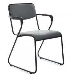 Стул офисный Riva Chair Nix Plus OMKL-03B Серый/Металл Черный фото 1