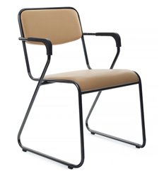 Офисный стул Riva Chair Nix Plus OMKL-04B Бежевый/Металл Черный фото 1