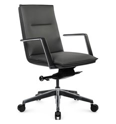 Офисное кресло RV DESIGN Crown-M B1819 графит, алюминий, экокожа фото 1