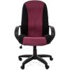 Кресло CHAIRMAN 785/TW11-bordo для руководителя, ткань, цвет черный/бордовый фото 2