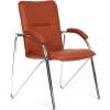 Кресло CHAIRMAN 850/brown для посетителя, экокожа, цвет коричневый фото 1
