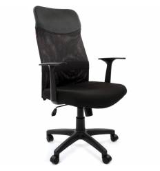 Кресло CHAIRMAN 610 LT для руководителя, сетка/ткань, цвет черный