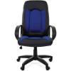 Кресло CHAIRMAN 429/BLUE для руководителя, экокожа/ткань, цвет черный/синий фото 2