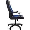 Кресло CHAIRMAN 429/BLUE для руководителя, экокожа/ткань, цвет черный/синий фото 3