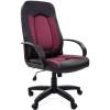 Кресло CHAIRMAN 429/BORDO для руководителя, экокожа/ткань, цвет черный/бордовый фото 1