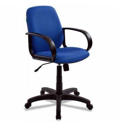 Кресло Бюрократ CH-808-LOW/BLUE для руководителя, низкая спинка, синий