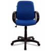 Кресло Бюрократ CH-808-LOW/BLUE для руководителя, низкая спинка, синий фото 2
