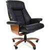 Кресло CHAIRMAN 400/BLACK для руководителя, кожа, цвет черный фото 1