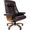 Кресло CHAIRMAN 400/BROWN для руководителя, кожа, цвет коричневый фото 1