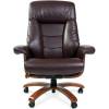 Кресло CHAIRMAN 400/BROWN для руководителя, кожа, цвет коричневый фото 2