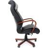 Кресло CHAIRMAN 420 WD/black для руководителя, кожа, цвет черный фото 3