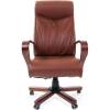 Кресло CHAIRMAN 420 WD/brown для руководителя, кожа, цвет коричневый фото 2