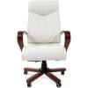 Кресло CHAIRMAN 420 WD/white для руководителя, кожа, цвет белый фото 2