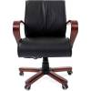 Кресло CHAIRMAN 444 WD/black для руководителя, кожа, цвет черный фото 2