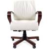 Кресло CHAIRMAN 444 WD/white для руководителя, кожа, цвет белый фото 2