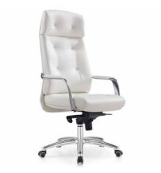 Офисное кресло Бюрократ _DAO/WHITE, кожа, цвет белый фото 1