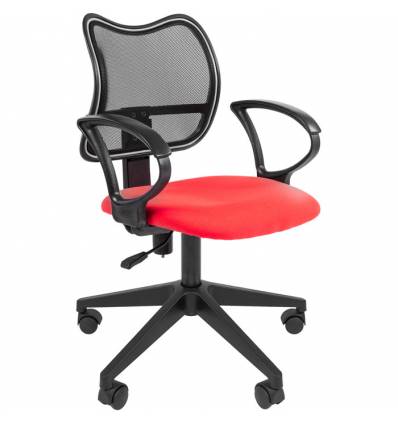 Кресло CHAIRMAN 450 LT/RED для оператора, сетка/ткань, цвет черный/красный