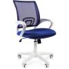 Кресло CHAIRMAN 696 WHITE/BLUE для оператора, белый пластик, цвет синий фото 1
