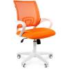 Кресло CHAIRMAN 696 WHITE/ORANGE для оператора, белый пластик, цвет оранжевый фото 1