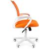Кресло CHAIRMAN 696 WHITE/ORANGE для оператора, белый пластик, цвет оранжевый фото 3
