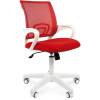 Кресло CHAIRMAN 696 WHITE/RED для оператора, белый пластик, цвет красный фото 1