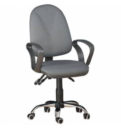 Кресло EChair-206 PE/grey для оператора, ткань, цвет серый