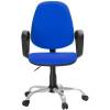 Кресло EChair-222 PC/blue для оператора, ткань, цвет синий фото 1