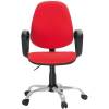 Кресло EChair-222 PC/red для оператора, ткань, цвет красный фото 1