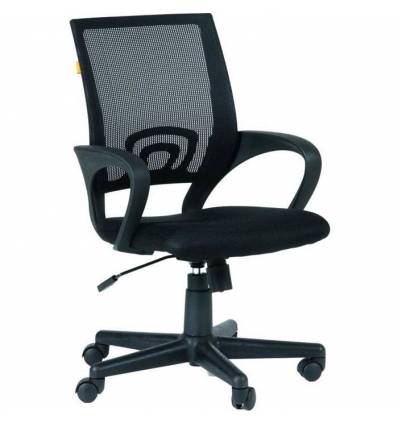 Кресло EChair-304 TC Net/black для оператора, сетка/ткань, цвет черный