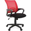Кресло EChair-304 TC Net/red для оператора, сетка/ткань, цвет красный/черный фото 1