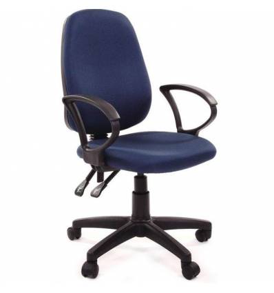 Кресло EChair-318 AL/blue для оператора, ткань, цвет синий