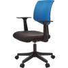 Кресло EChair-321 PTW/blue для оператора, сетка/ткань, цвет синий/черный фото 1