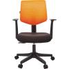 Кресло EChair-321 PTW/orange для оператора, сетка/ткань, цвет оранжевый/черный фото 2