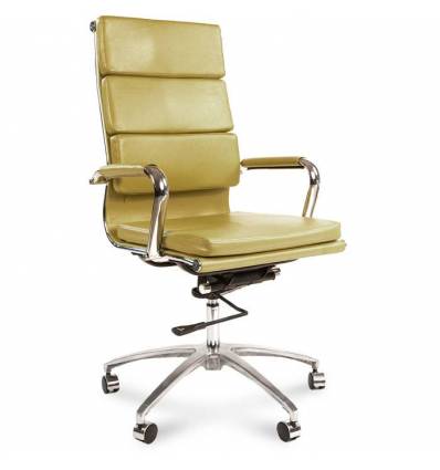 Кресло CHAIRMAN 750/pistachio для руководителя, экокожа, цвет фисташковый