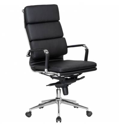 Кресло LMR-103F/black для руководителя, экокожа, цвет черный