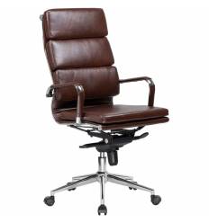 Кресло LMR-103F/brown для руководителя, экокожа, цвет коричневый