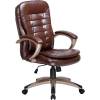 Кресло LMR-106B/brown для руководителя, экокожа, цвет коричневый