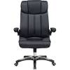 Кресло LMR-107B/black для руководителя, экокожа, цвет черный фото 2