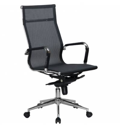 Кресло LMR-111F/black для руководителя, сетка, цвет черный