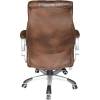 Кресло LMR-112B/brown для руководителя, экокожа, цвет коричневый античный фото 3