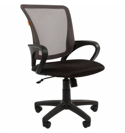 Кресло CHAIRMAN 969/GREY для оператора, сетка/ткань, цвет серый/черный