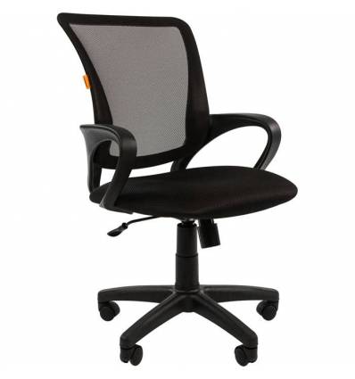 Кресло CHAIRMAN 969/BLACK для оператора, сетка/ткань, цвет черный