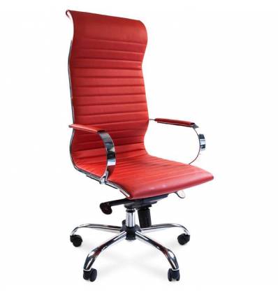 Кресло CHAIRMAN 710/red для руководителя, экокожа, цвет красный