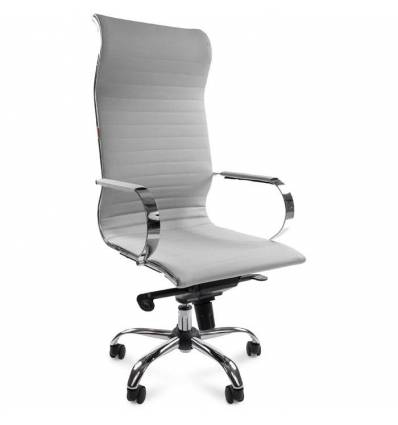 Кресло CHAIRMAN 710/grey для руководителя, экокожа, цвет светло-серый