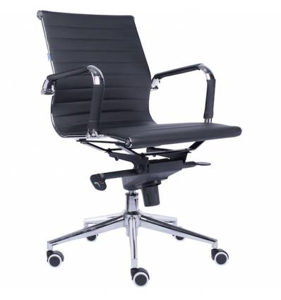 Кресло EVERPROF LEO PU Black для руководителя, экокожа, цвет черный