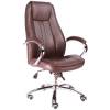 Кресло EVERPROF LONG Brown для руководителя, кожа, цвет коричневый фото 1